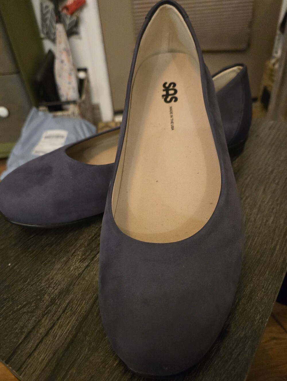 SAS Scenic Ballet Flat In Cosmic Blue Size 11.5w